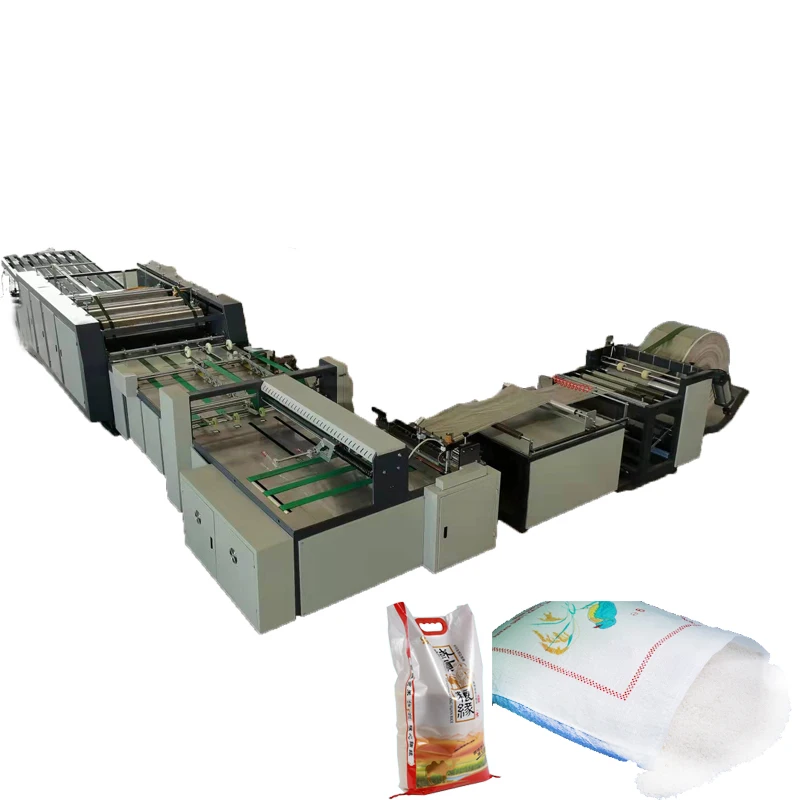 Cold & Hot Cutting Sewing Bagging Printing Machine nylon PP woven bags agricultural product  storage bag Making Machine