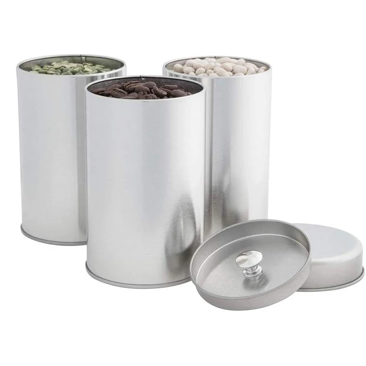 Оптовая продажа, изготовленные на заказ Роскошные чайные банки, упаковка, пустая металлическая круглая жестяная банка для чая