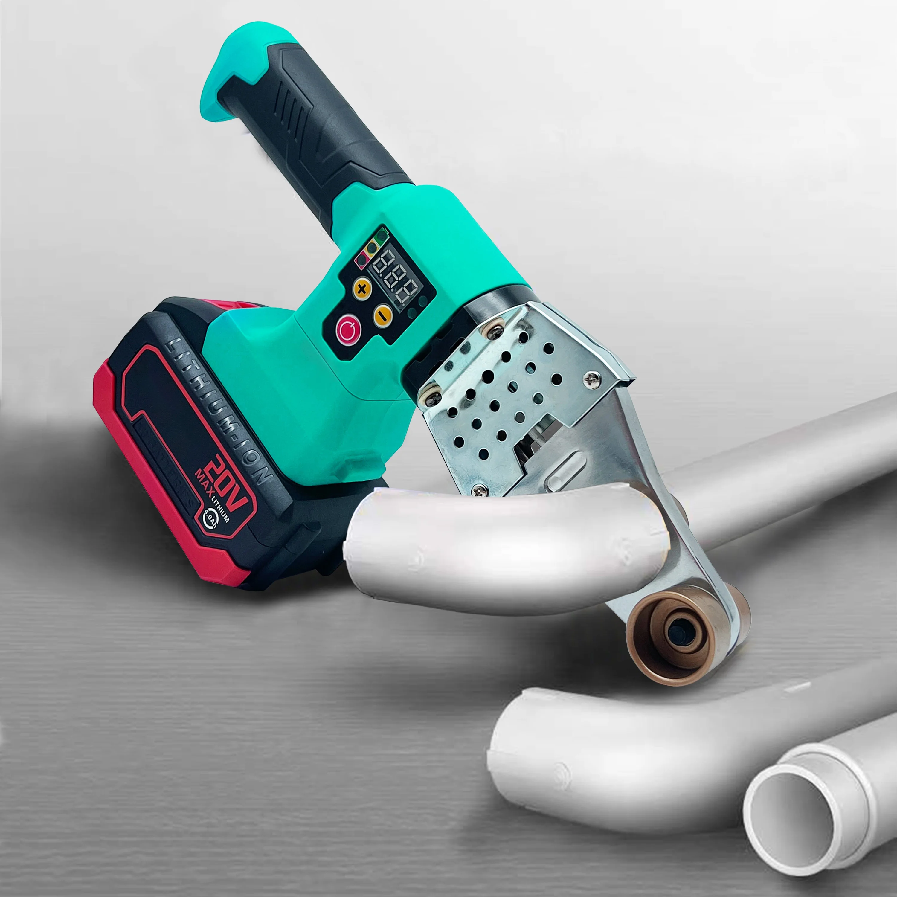 Portable Rechargeable Battery Cordless Electronic Thermostatic Pipe Heating Fuser Plastic PPR Welding Hot Melt Machine