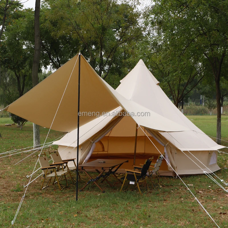 3/4/5/6 m Outdoor camping thickened storm-proof warm cotton tents Hotel camp tents
