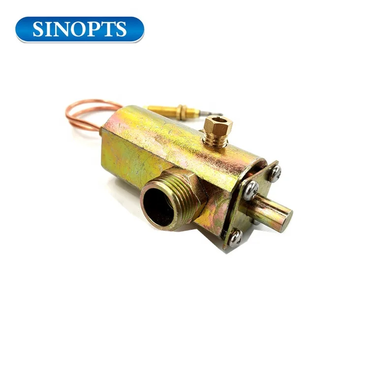 Латунный регулируемый газовый клапан с большим расходом с термопарой