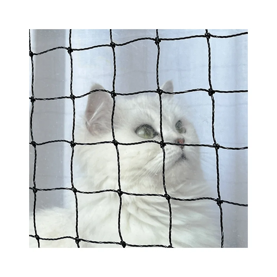 plastic HDPE stainless steel  wire safety  strong balcony window  UV  durable  pet cat net