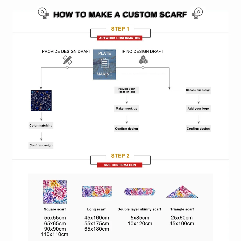 Fashion Designer Brand Custom Silk Scarf for Women Nature 100% Silk Scarf