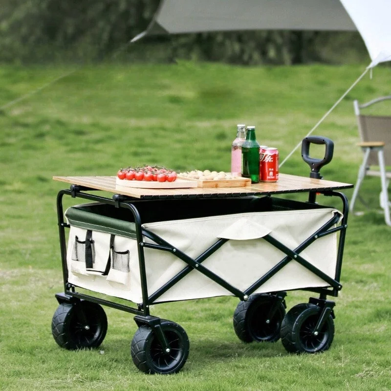 Сверхмощный фургон складная тележка для покупок большие колеса вездеход Кемпинг вагон