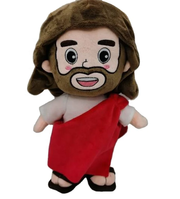 factory custom high quality stuffed plush jesus dolls 30cm