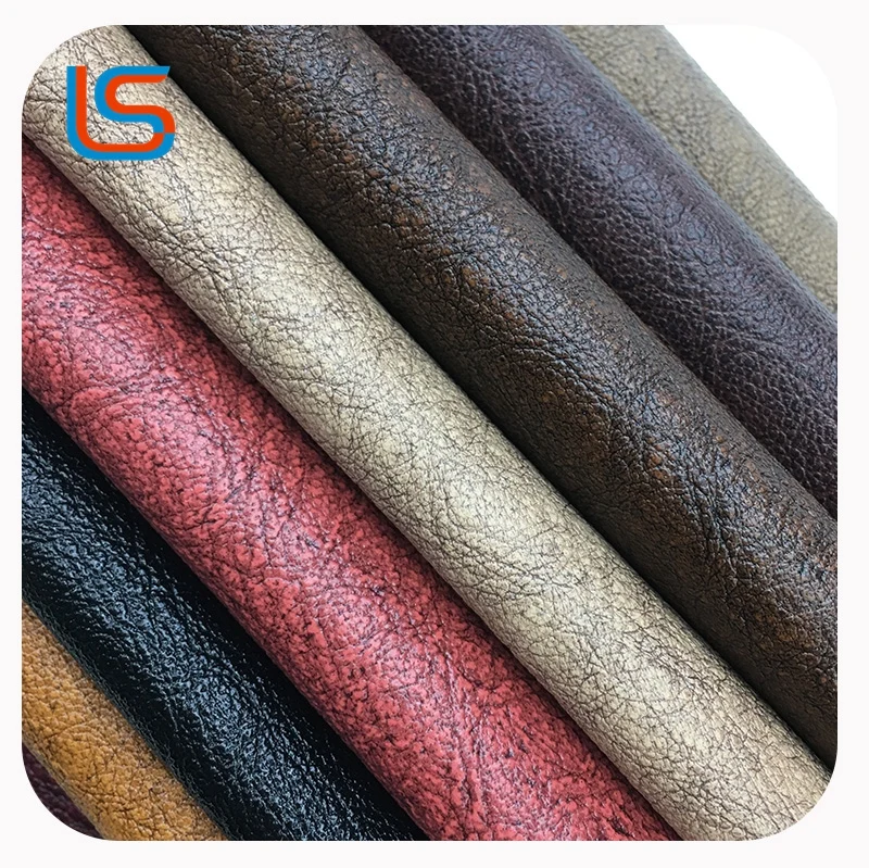 
PVC Artificial Synthetic Artificial Rexine Leather with Brush Backing 