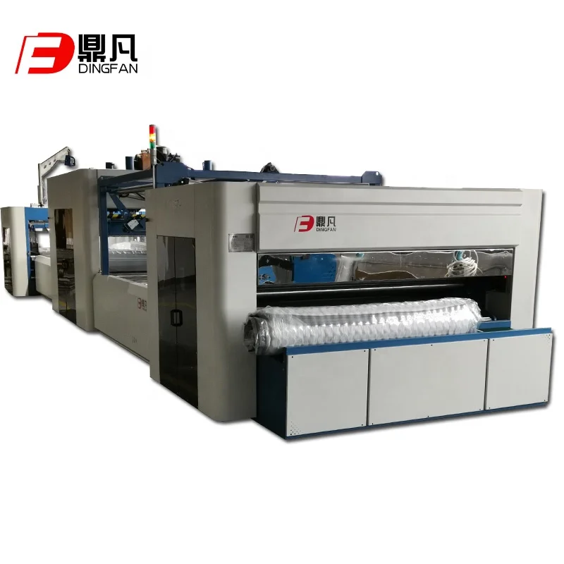 Automatic mattress compression package production line