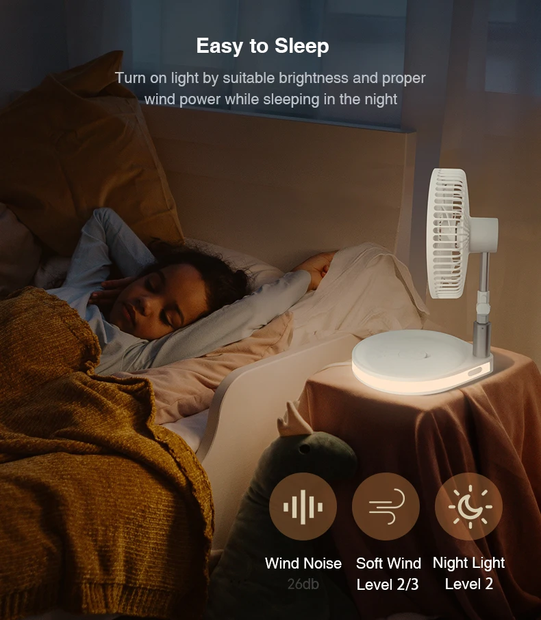 Rechargeable Table Fan Portable USB Handheld 12v dc Stand Folding Pedestal Fan Foldable Standing Cooling Fan