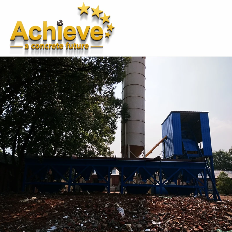 75 m3 per hour  HZS75  ready mixed concrete batching plant