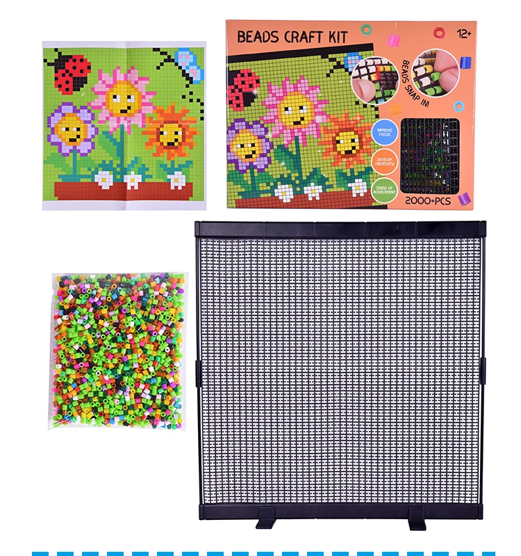High Quality Diy 5mm Hama Beads Set 14 Color Creative Fusion Bean Manual Kids Ironing Beads Educational Plastic Toys
