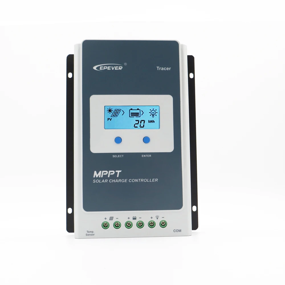  Tracer4210AN 40A 12V/24V ЖК mttp контроллеры солнечного заряда Авто regulador освещение и таймер