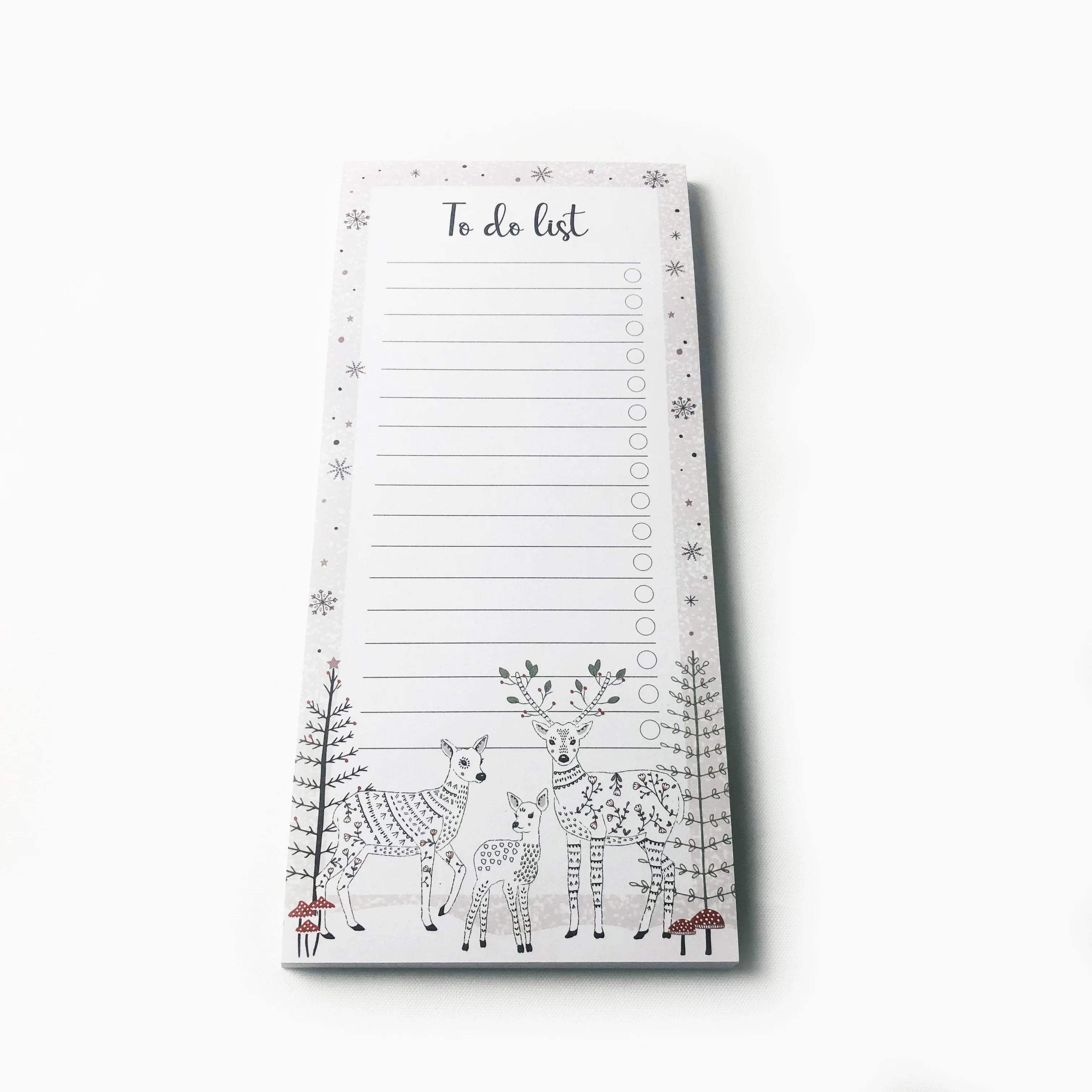 Christmas Elk Magnetic Notepads for Refrigerator grocery shopping list pad to do list notepad  memo pad for fridge (1600253617221)
