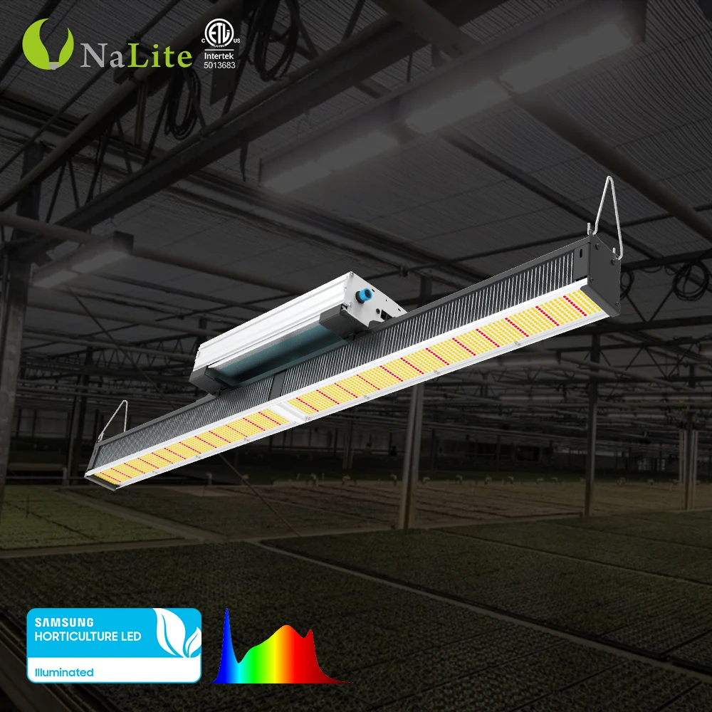 Big growing area professional greenhouse led grow light replace 1000w hps dimmable group control full spectrum 630w high PPFD