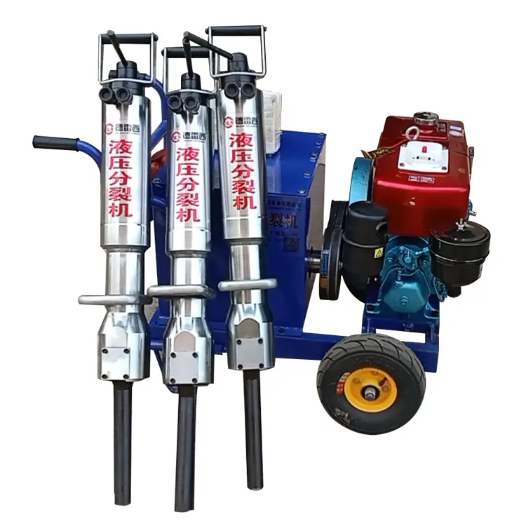 Theoretical splitting force 600T Hydraulic Escavator Stone Piston Manual Gydraulic Rock Splitter