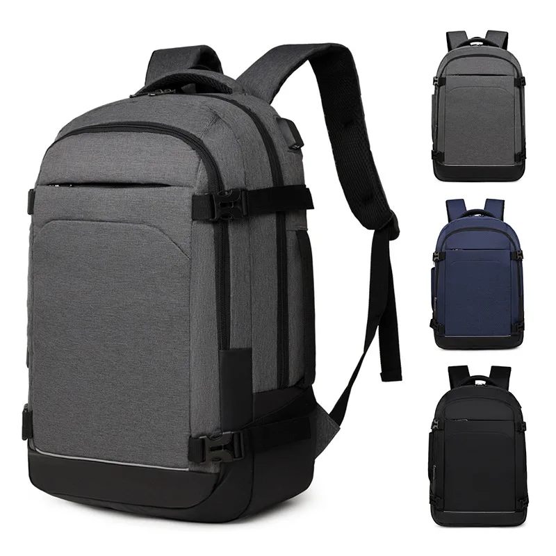 fashion backpack expandable laptop with usb connector school backpack made in vietnam laptop grey backpack