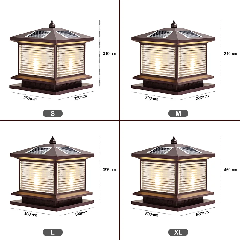 Waterproof Lampshade Deck Garden Patio 4 X 4 5 X 5 Inch Square Fence 3 Mode Solar Street Lights Home Solar Street Lights