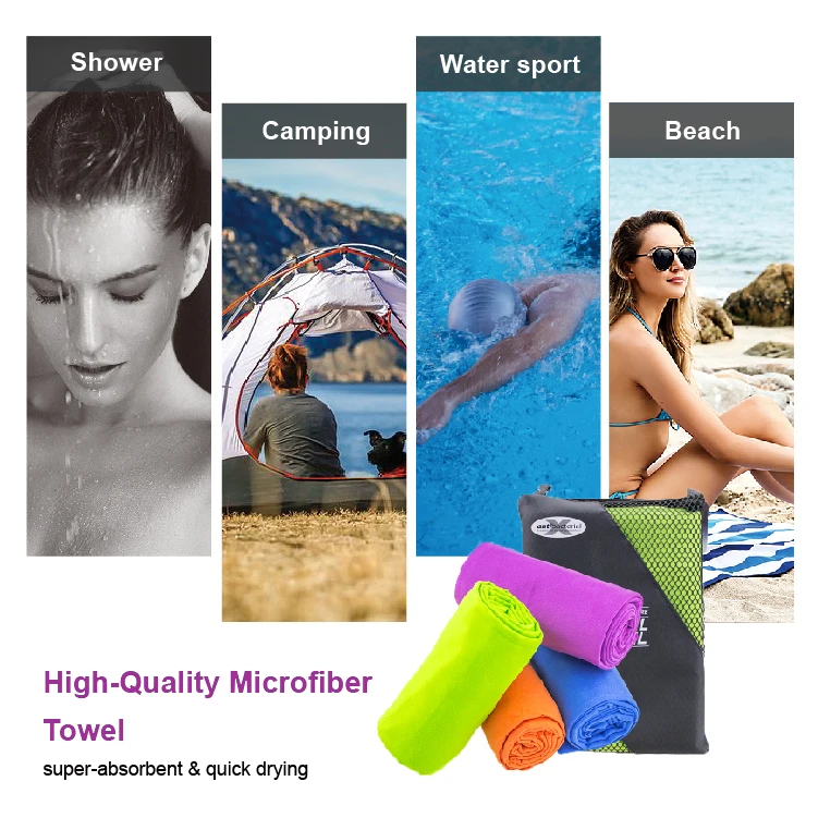 Оптовая продажа, быстросохнущее спортивное полотенце из микрофибры