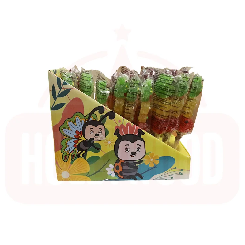 HOLEYWOOD 33g Frog Strawberry Pectin Strings Hand-Crafted Delicate Lollipops with Fruit Flavored Packaged in Bags