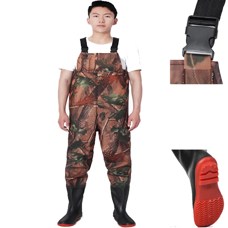 fashionable design PVC fly fishing waders waterproof chest wader