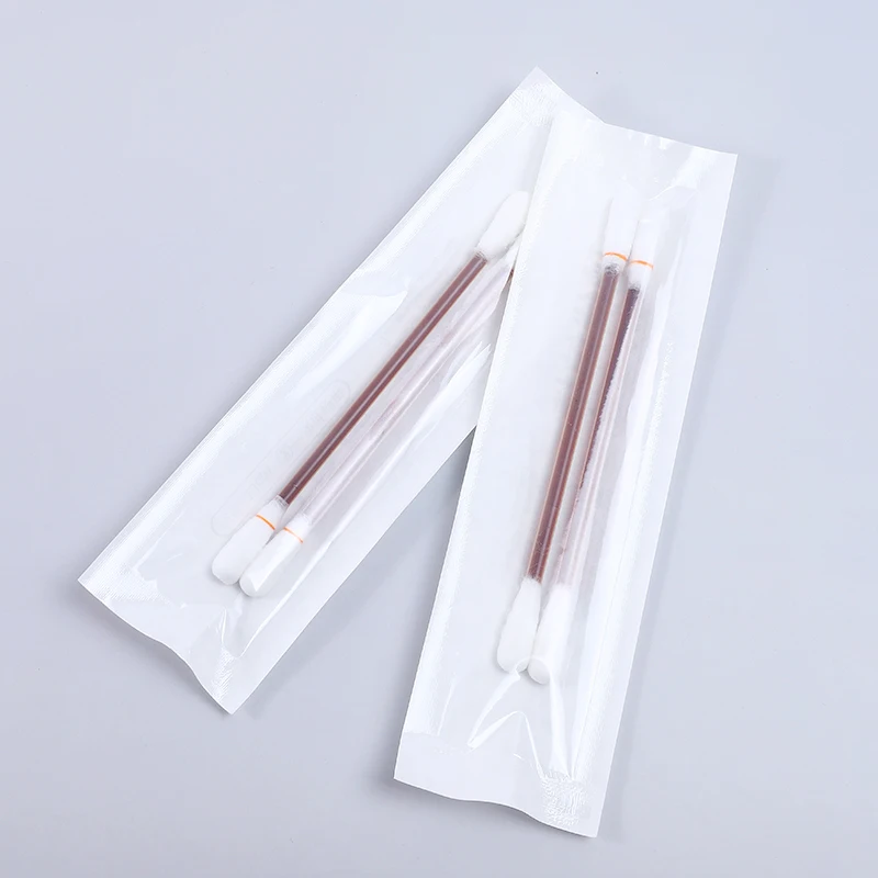 Disposable Iodophor Sterile Povidone Iodine Liquid Filled Cotton Swabs For First Aid Use With Pe Bag