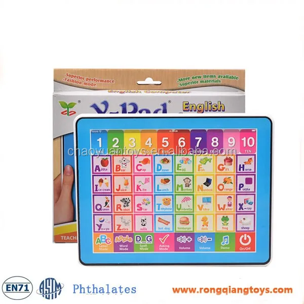 Kids Intelligent ABC Learning Machine, Laptop Toy Color BOX for Sale Battery Plastic ABS Plastic Flooring 24 Red, Blue 72 CN;GUA