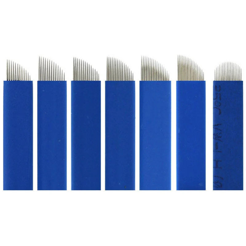 microblading blades tattoo needles 12 13 14 16 17 18 pin u shape Permanent Makeup tattoo accessory supply