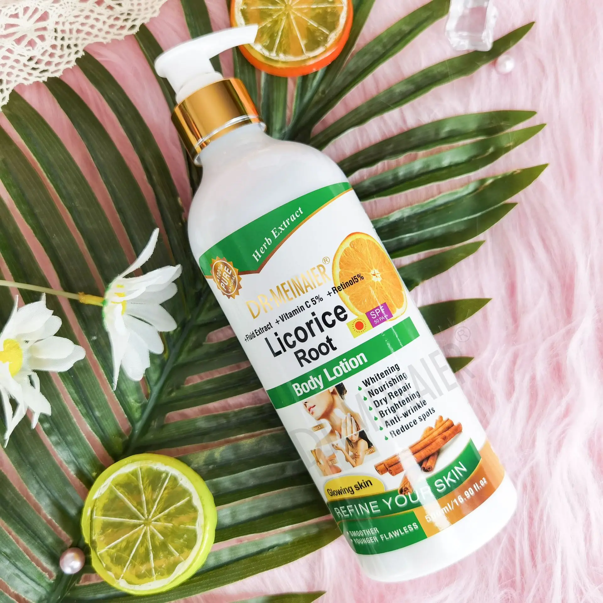 OEM Natural Brightening Body Lotion Vitamin C Retinol Effective Moisturizing Nourishing Body Lotion Skin Whitening Body Milk