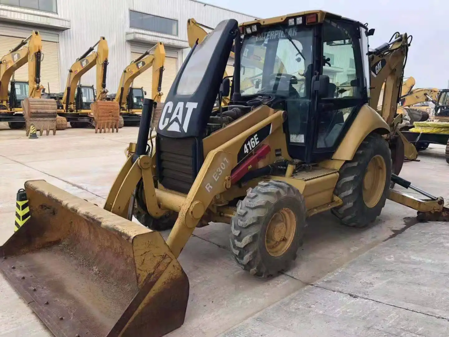 CAT 416E для продажи гусеничный экскаватор-погрузчик б/у в Китае Ретро экскаватор cat 416