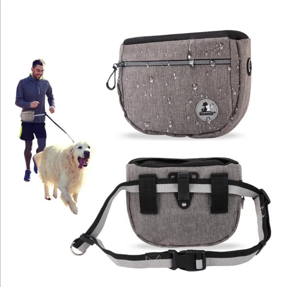 Adjustable Belt Dog Walking Bag Hot Selling Dog Treat Pouch Bag With Poop Bag Holder