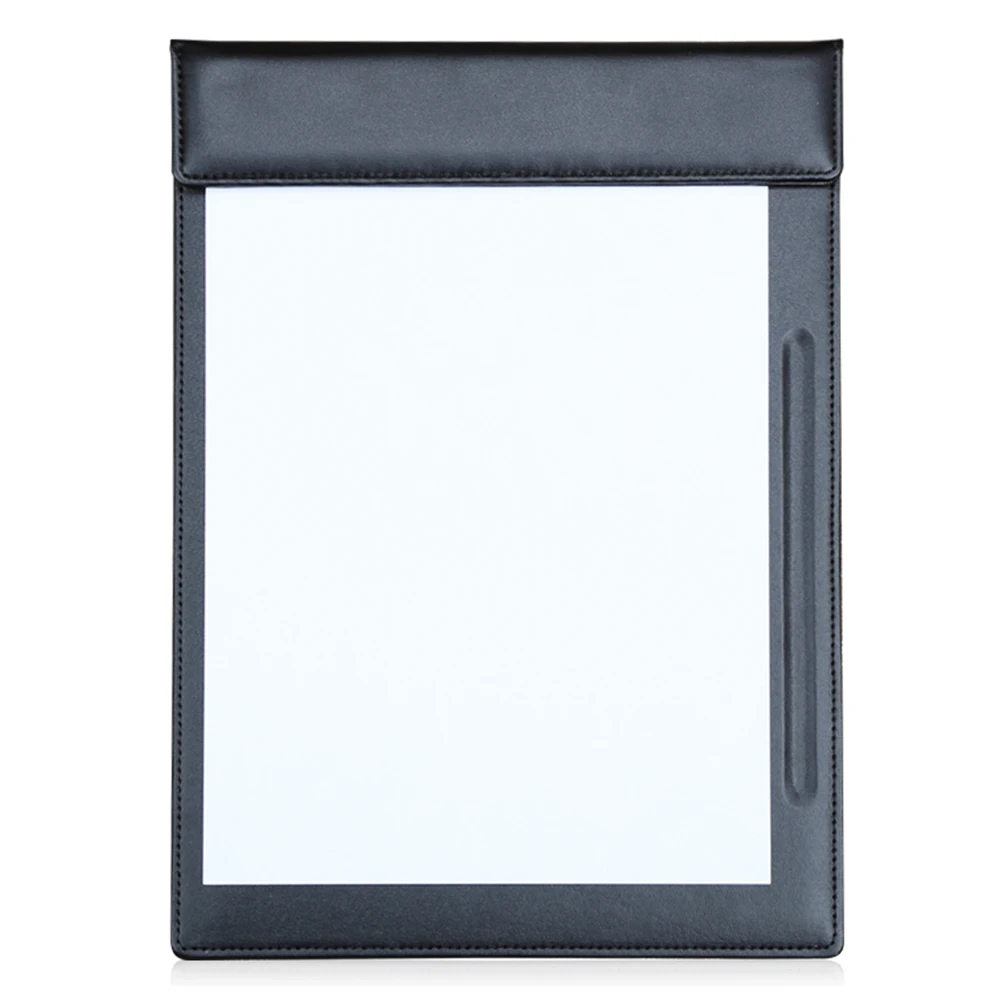 Custom and wholesale A4 Faux Leather Menu Clipboard Writing Board with Pen Slot