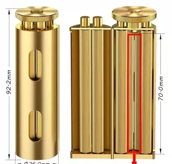 Vintage Cigarette Roller, Brass Cigarette Rolling Machine,Joint Roller Machine fits 70MM Paper Luxurious Tobacco Roller r