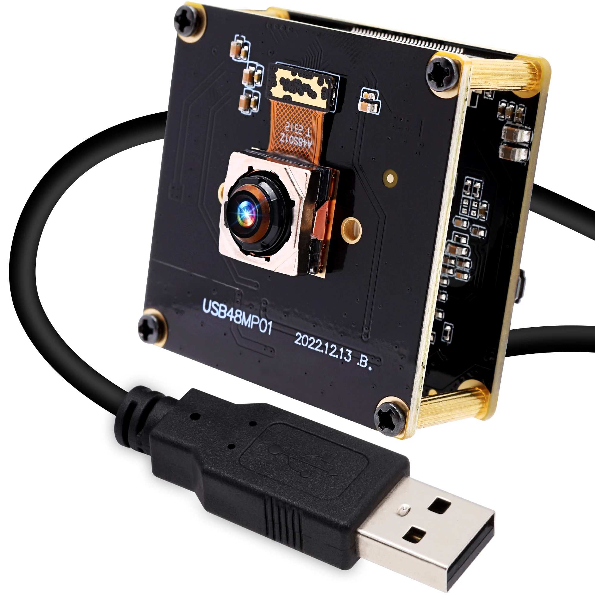 ELP USB Camera Module Autofocus 48MP Industrial Board Camera 8000x6000 High Definition Camera for Altimeter, Machine Vision