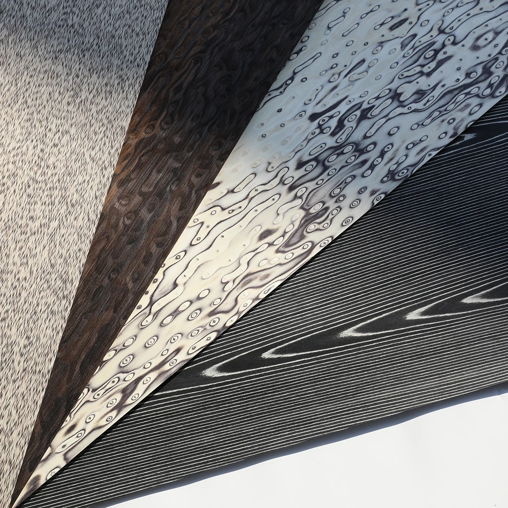 Engineered Wood Veneer  Smoked Eucalyptus Pomelle Reconstituted Wood Veneer for MDF Plywood and Furniture