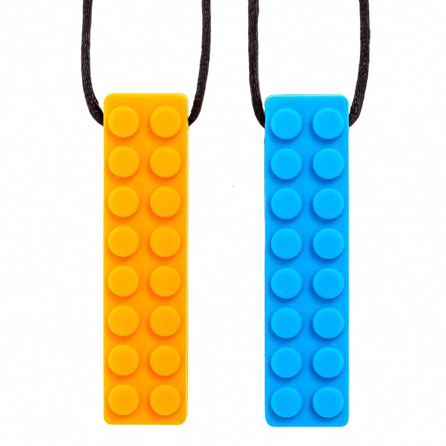 wholesale silicone autism building block teether Sensory autism chew toys autism chew necklace