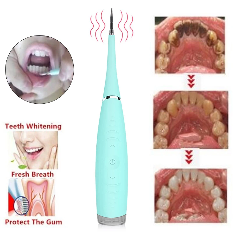  Private Label Electric Ultrasonic Sonic Tooth Whiten Teeth Dental Calculus Remover Cleaner Oral