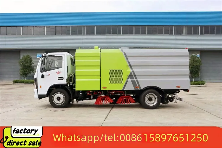sweeper truck 10m3 DongFeng euro6 truck mounted street sweeper for sale