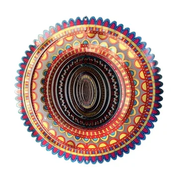 Лидер продаж, ветровой Спиннер из нержавеющей стали с мандалой для украшения сада, рождественские подарки