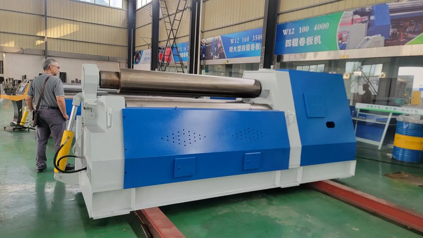 2024 New Fully Automatic CNC Hydraulic 4-Roll Sheet Metal Bending Machine and Plate Rolling Machine
