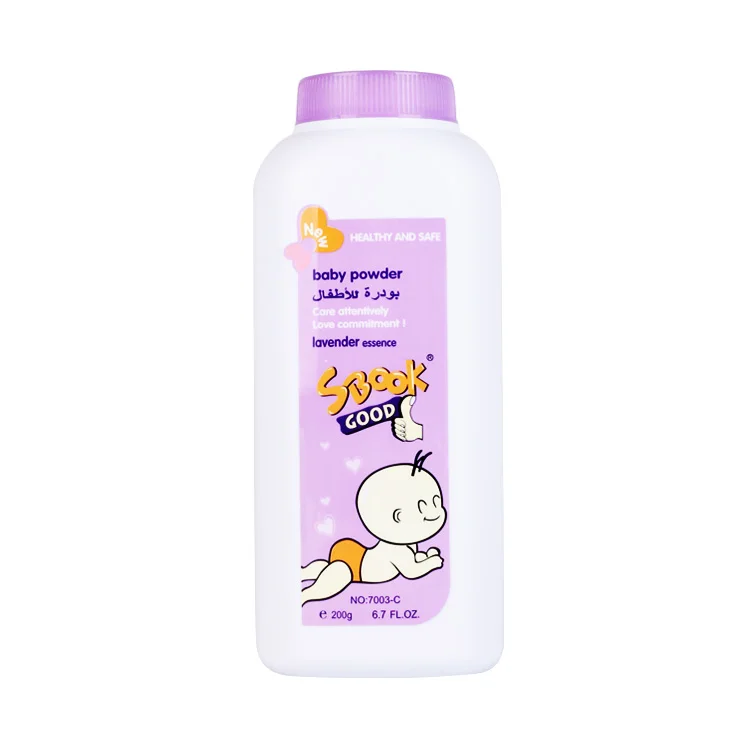 yozzi and baby powder original good for baby Whitening keep skin dry Pure talc baby powder packaging\