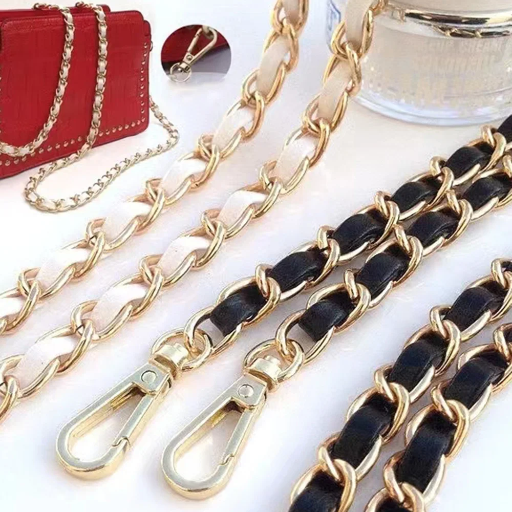 Zinc Iron Bag Accessories Chain For Bag Strap Leather Handles Handbags Belt Accessories Chain Handbag Strap Of Bag Chain