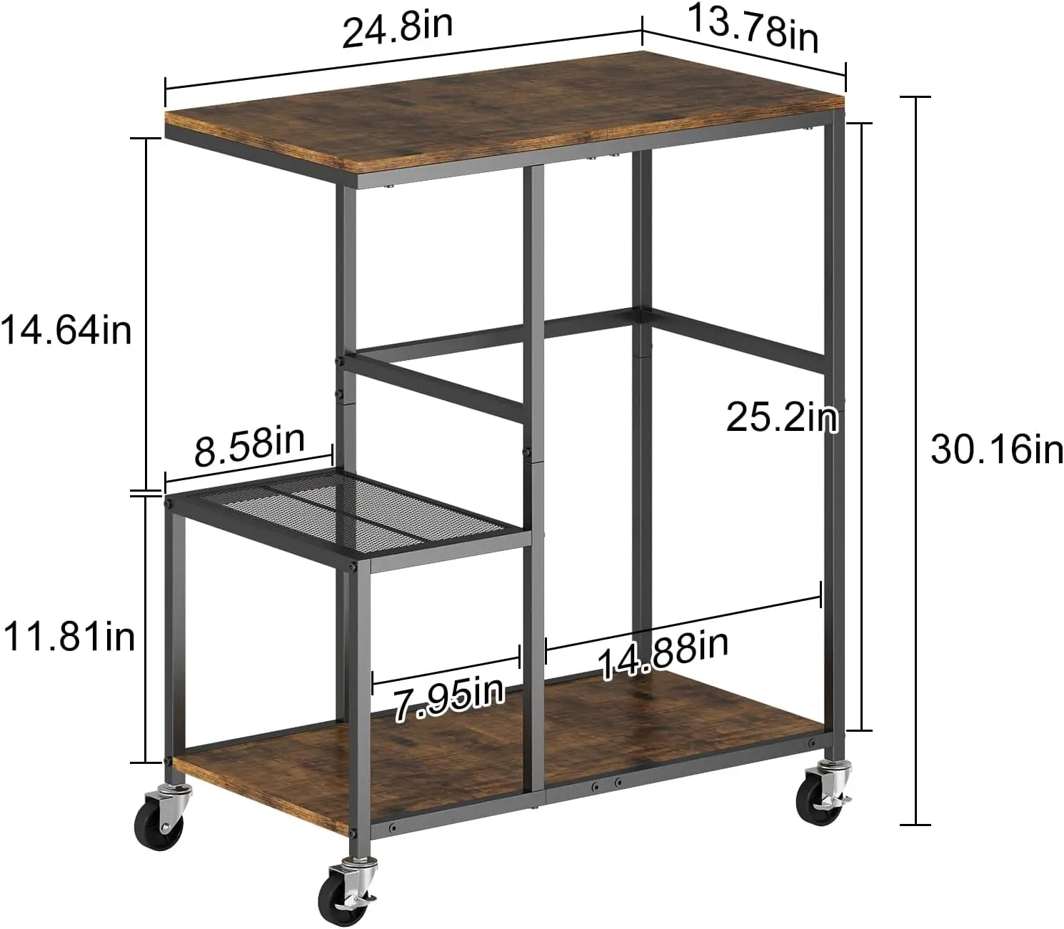 3-уровневая подставка для мобильных принтеров
