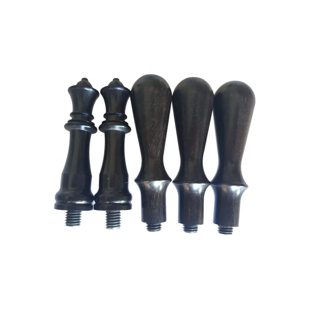 Blank or custom wax seal stamp brass heads + natural ebony handle