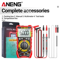 ANENG SZ19 Digital Multimeter 6000 Counts Multimetro Avometer Transistor Capacitor Tester Profissional Lcr Meter
