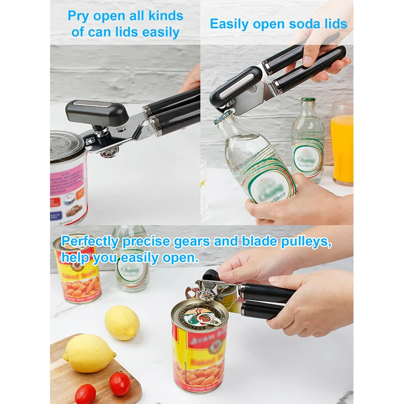 Kitchenaid Classic Multifunction Stainless Steel Metal Beer Bottle Can Opener With Large Handle