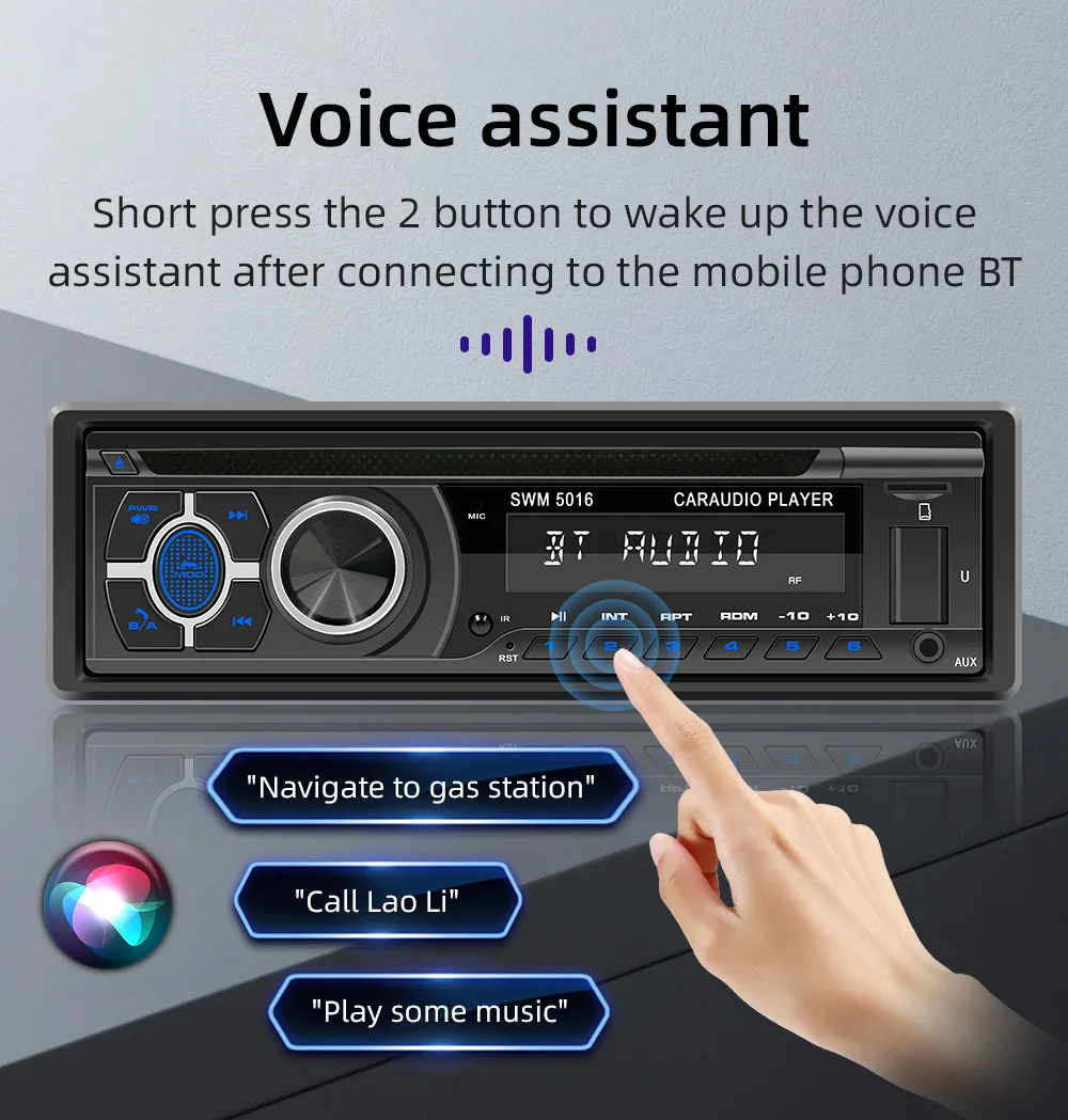 Updated version high power 7 colors button changing car radio 1 din car mp3 player audio stereo head unit car