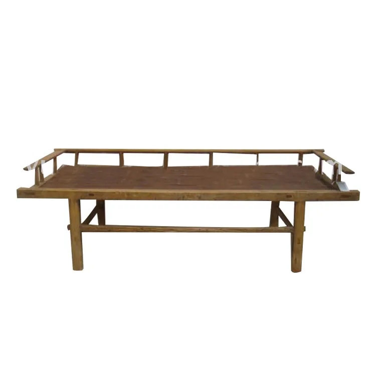 
Bamboo Antique Furniture Solid Frame Teak Wooden Bed 