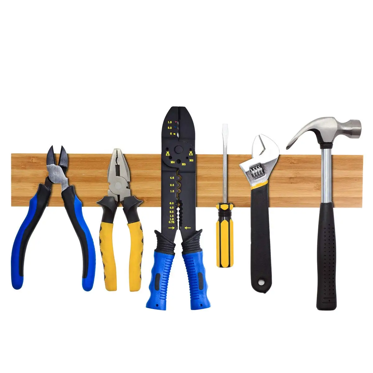 Amazon Wooden Magnetic Knife Strip Magnetic Tool Holder Kitchen Block Bamboo Magnetic Knife Holder for Wall