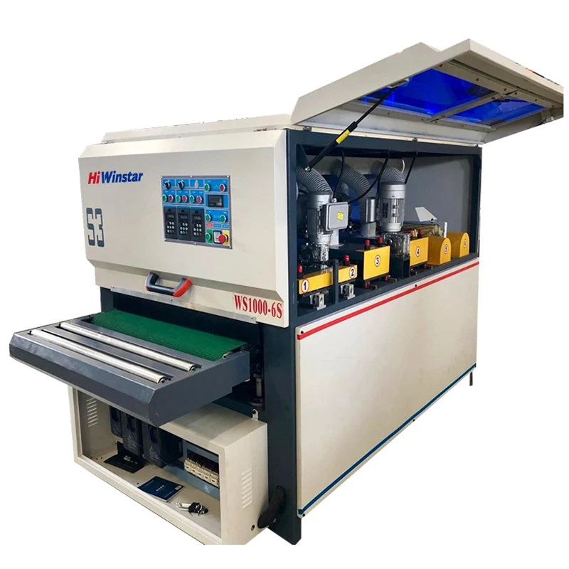 Wood brush polisher price automatic wood polishing drum sander for kitchen cabinet door making