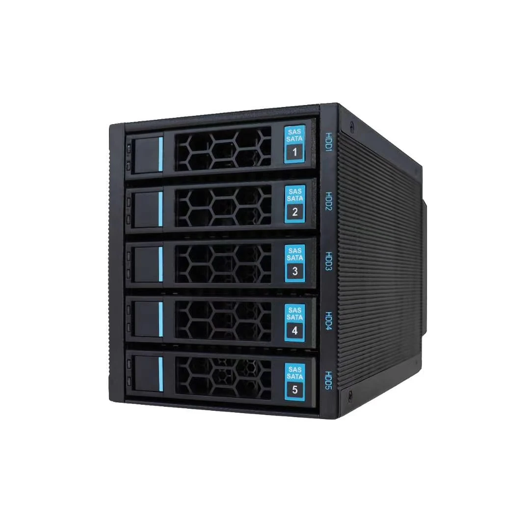 Nas Data Enclosure 3-5 Module With Backplane Use For 3cd-rom Replace For 5 Hdd In Chassis /As A HDD Storage Case