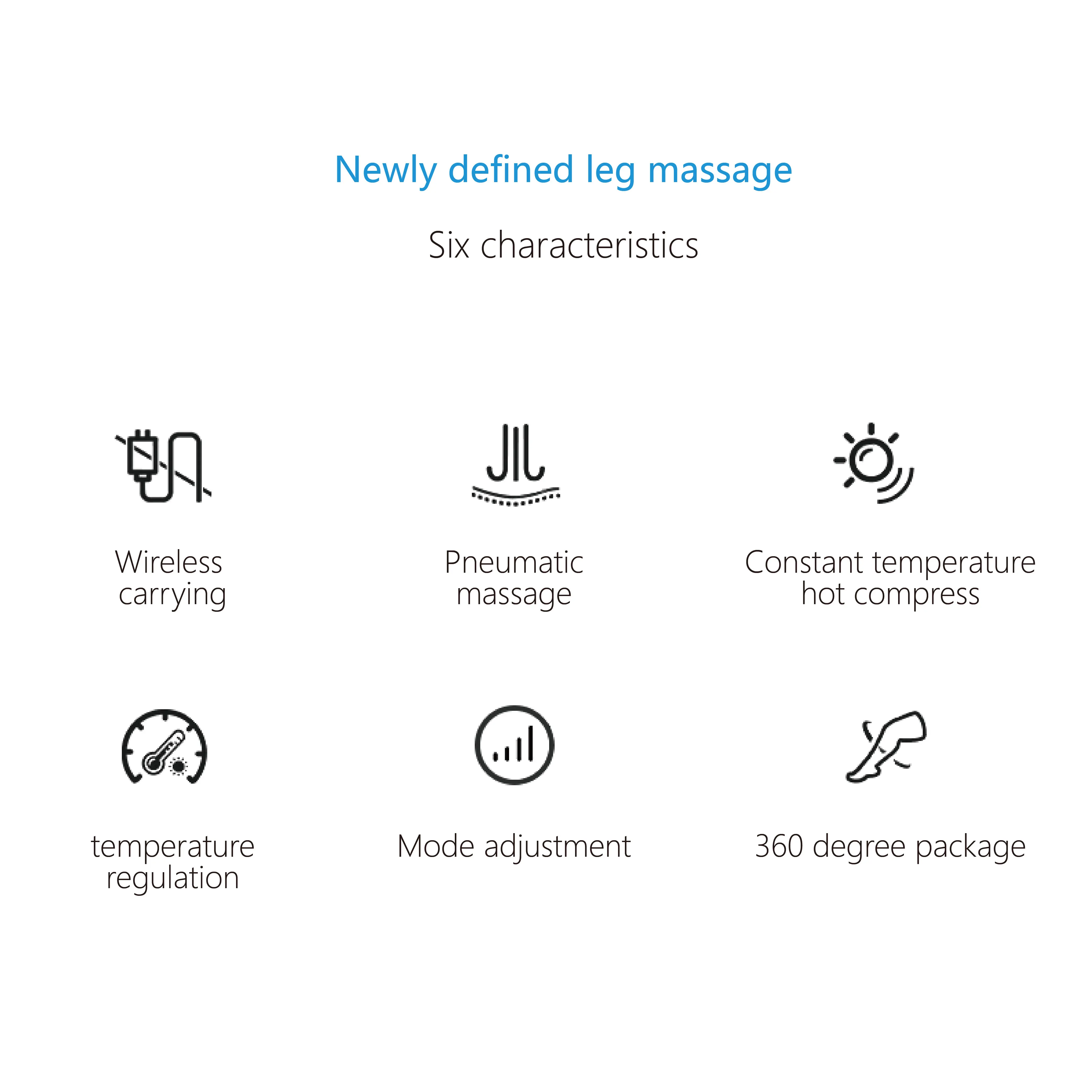 2024 Leg Air Compression Massager With One Airbag For Blood Circulation Air Pressure Massage OEM Lymphatic Drainage Machine